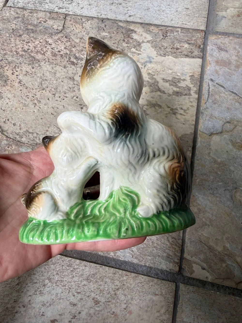 Lot 3 THREE Vintage Cat Ceramic Figurines 70s 80s Siamese & Cat Kitten Nor crest